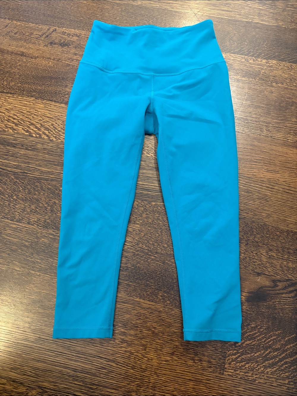 Zella Turquoise High-Waist Cropped Leggings